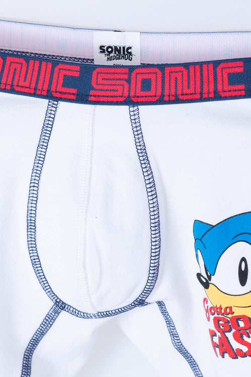 PACK X2 BOXER DE SONIC BLANCO Y GRIS PARA NIÑO