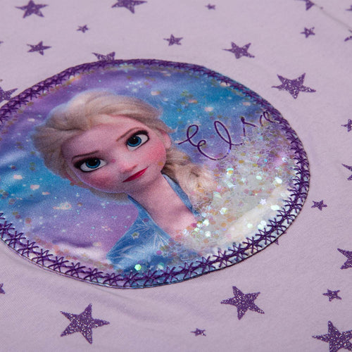 VESTIDO DE FROZEN MANGA SISA MORADO PARA NIÑA