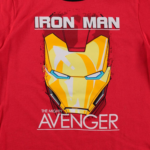 PIJAMA DE MARVEL DE PANTALÓN LARGO ROJO PARA NIÑO