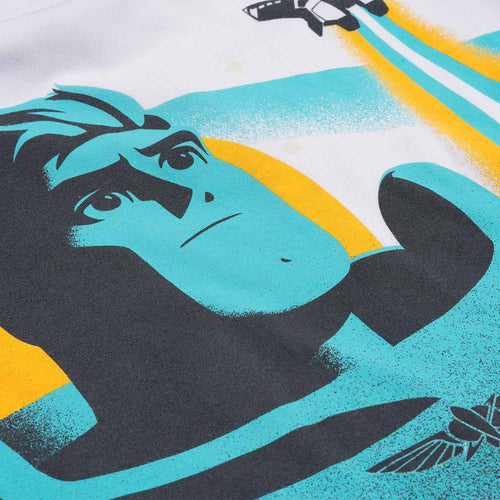 CAMISETA  DE BUZZ LIGHTYEAR MANGA CORTA BLANCA PARA NIÑO