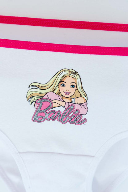 PACK X2 PANTIES DE BARBIE BLANCO Y FUCSIA PARA NIÑA