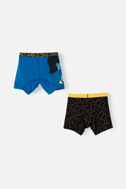 PACK X2 BOXERS DE BATMAN AZUL Y NEGRO PARA NIÑO