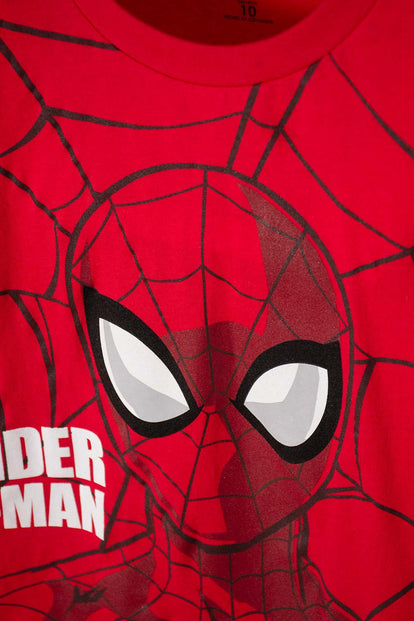 PIJAMA DE SPIDER-MAN CON PANTALÓN LARGO ROJO PARA NIÑO