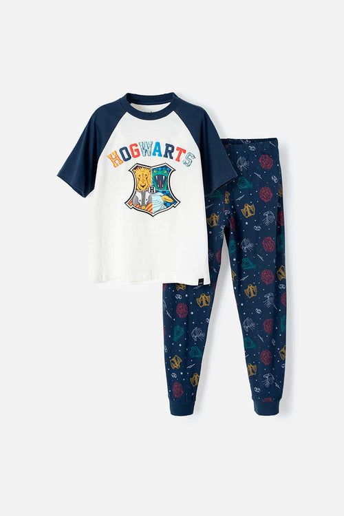 PIJAMA DE HARRY POTTER MULTICOLOR CON PANTALÓN LARGO UNISEX