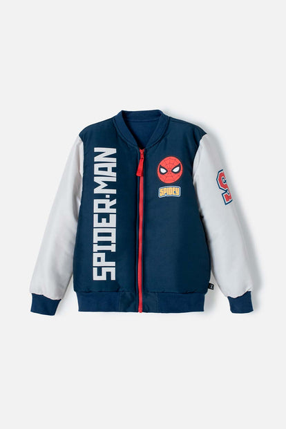 CHAQUETA DE SPIDER-MAN CON CIERRE AZUL PARA NIÑO
