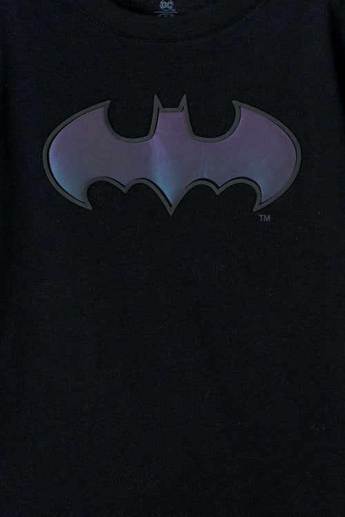 CAMISETA DE BATMAN MANGA CORTA NEGRA PARA NIÑO