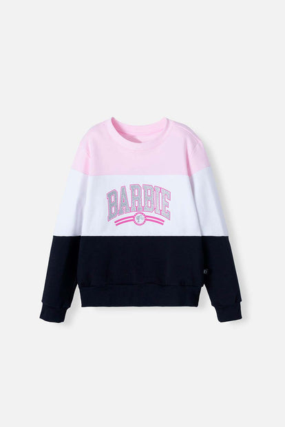 BUZO DE BARBIE CERRADO MULTICOLOR PARA NIÑA