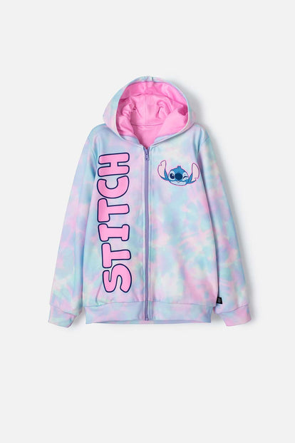 BUZO DE STITCH ABIERTO MULTICOLOR PARA NIÑA