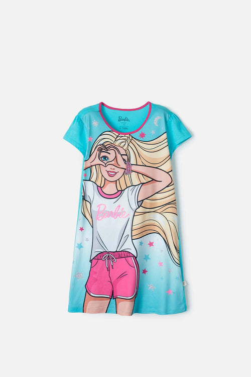 PIJAMA DE BARBIE TIPO BATOLA MULTICOLOR PARA NIÑA