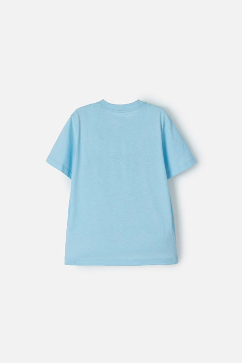 CAMISETA DE SONIC DE MANGA CORTA AZUL PARA NIÑO