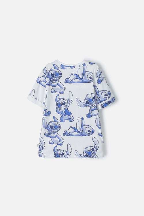 CAMISETA DE STITCH MANGA CORTA MULTICOLOR PARA NIÑA