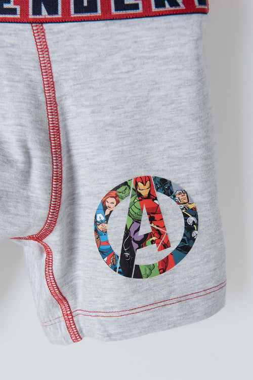 PACK X2 BOXER DE MARVEL GRIS Y AZUL PARA NIÑO