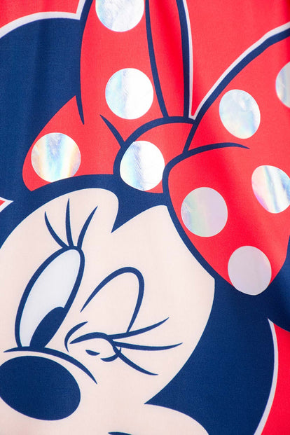 VESTIDO DE BAÑO DE MINNIE MOUSE MANGA LARGA PARA NIÑA