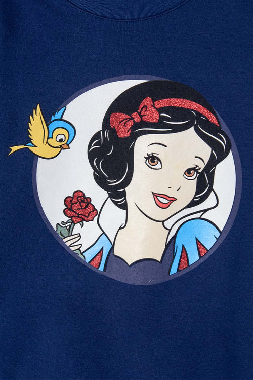BUZO PRINCESAS DISNEY CERRADO AZUL PARA NIÑA