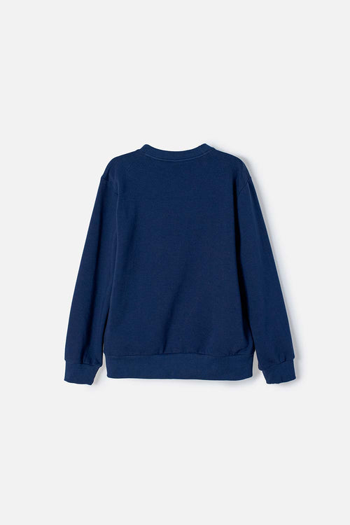 BUZO PRINCESAS DISNEY CERRADO AZUL PARA NIÑA