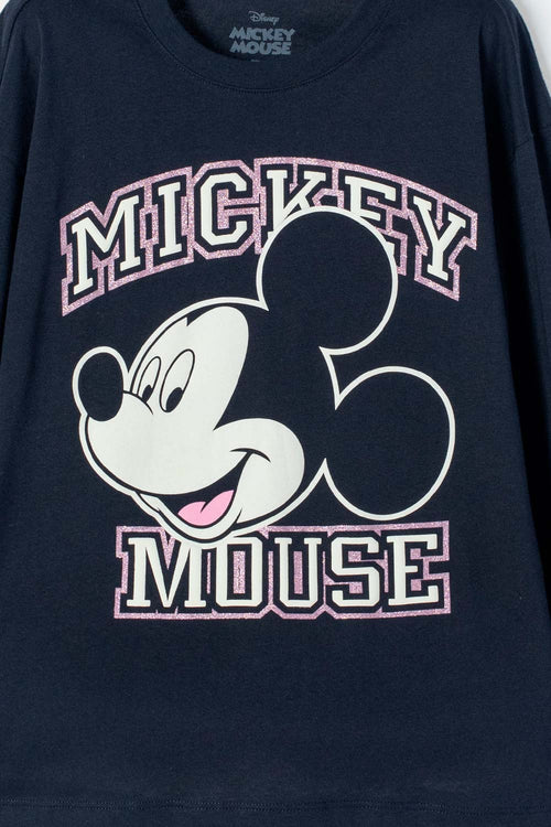 BUZO DE MINNIE MOUSE AZUL ESTAMPADO EN FRENTE PARA NIÑA