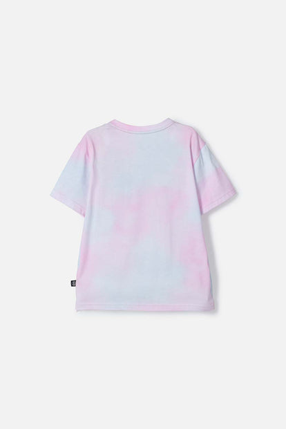 CAMISETA DE MINNIE MOUSE MULTICOLOR ESTAMPADA EN FRENTE PARA NIÑA