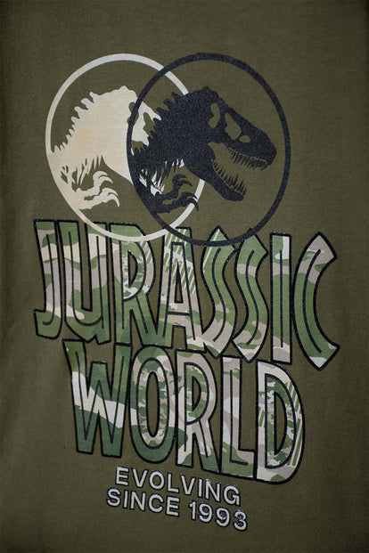 PIJAMA DE JURASSIC WORLD VERDE DE MANGA LARGA PARA NIÑO