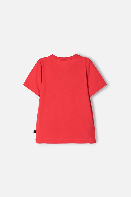 CAMISETA DE SPIDERMAN MANGA CORTA ROJO PARA NIÑO