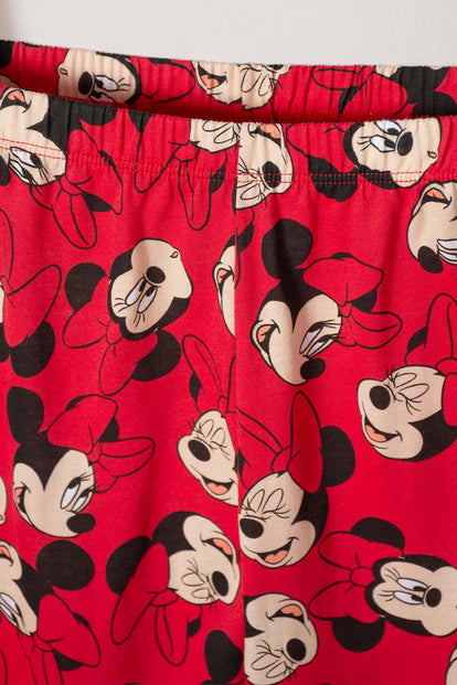 PIJAMA DE MINNIE MOUSE PANTALÓN LARGO MARFIL PARA NIÑA