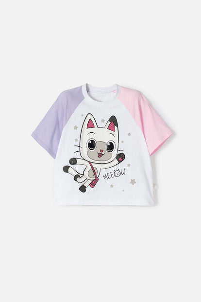 CAMISETA DE GABBY’S DOLLHOUSE MANGA CORTA MULTICOLOR PARA NIÑA