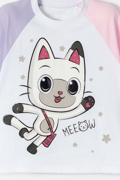 CAMISETA DE GABBY’S DOLLHOUSE MANGA CORTA MULTICOLOR PARA NIÑA