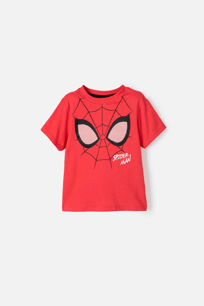 CAMISETA DE SPIDER-MAN ESTAMPADA ROJA PARA NIÑO DE 2T A 5T