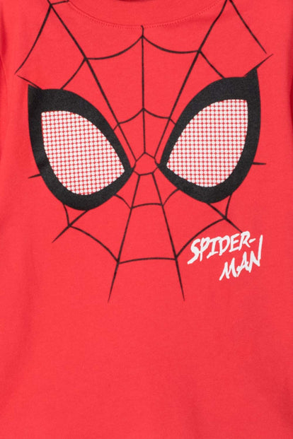 CAMISETA DE SPIDER-MAN ESTAMPADA ROJA PARA NIÑO DE 2T A 5T
