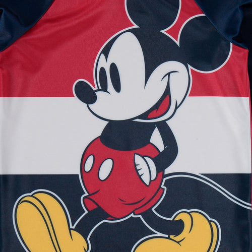 CONJUNTO DE BAÑO DE MICKEY MOUSE ESTAMPADO AZUL OSCURO PARA BEBÉ NIÑO