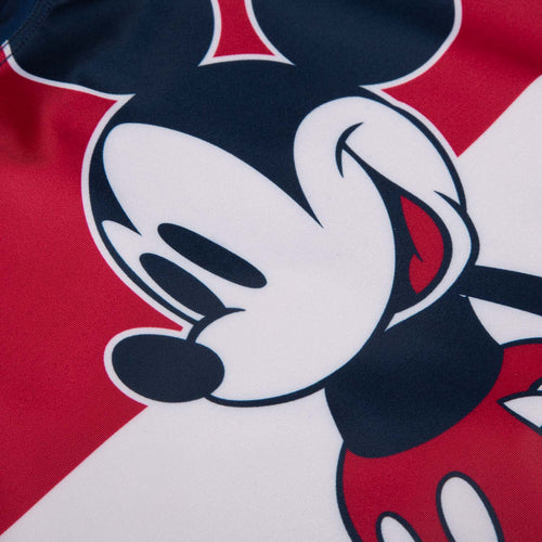 CONJUNTO DE BAÑO DE MICKEY MOUSE ESTAMPADO AZUL OSCURO PARA BEBÉ NIÑO