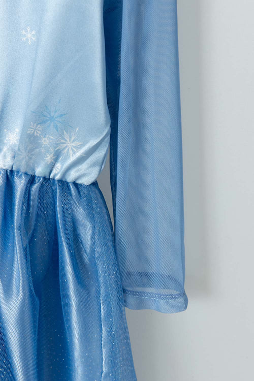 VESTIDO DE FROZEN CON MANGA LARGA PARA NIÑA DE 2T A 5T