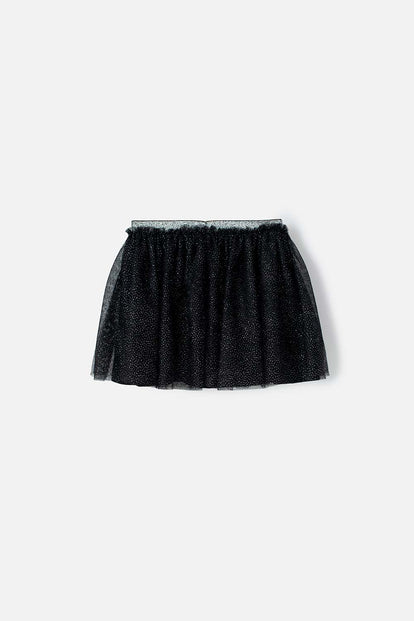 FALDA DE MIC CON TUTÚ NEGRA PARA NIÑA
