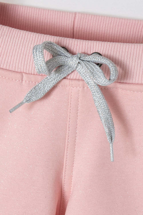 SHORT LITTLEMIC CON AMARRE DELANTERO ROSADO PARA NIÑA 2T A 5T