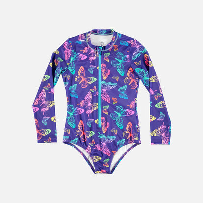 VESTIDO DE BAÑO MIC MANGA LARGA MULTICOLOR PARA NIÑA