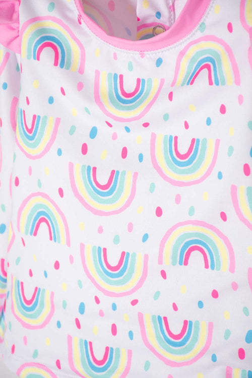 CONJUNTO DE BAÑO LITTLEMIC BLANCO Y ROSA PARA BEBÉ NIÑA