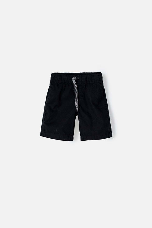 BERMUDA LITTLEMIC CON RESORTE NEGRO PARA NIÑO DE 2T A 5T