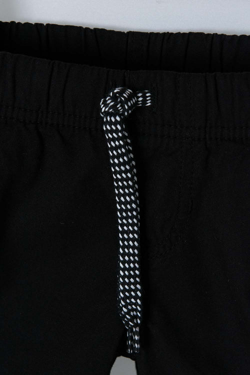 BERMUDA LITTLEMIC CON RESORTE NEGRO PARA NIÑO DE 2T A 5T