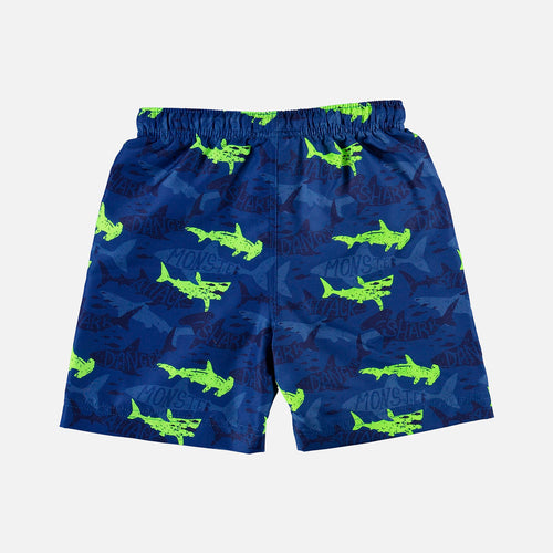 PANTALONETA DE BAÑO MIC ESTAMPADA AZUL Y VERDE PARA NIÑO