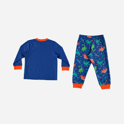 PIJAMA DE LITTLEMIC CON PANTALÓN LARGO AZUL PARA NIÑO 2T A 5T