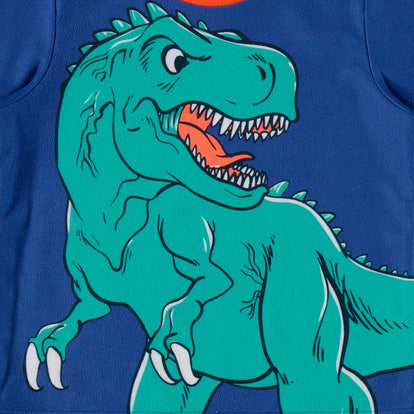 PIJAMA DE LITTLEMIC CON PANTALÓN LARGO AZUL PARA NIÑO 2T A 5T