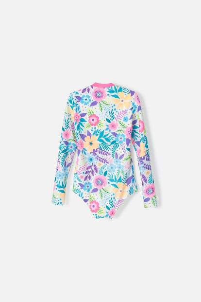 VESTIDO DE BAÑO MIC MANGA LARGA MULTICOLOR PARA NIÑA