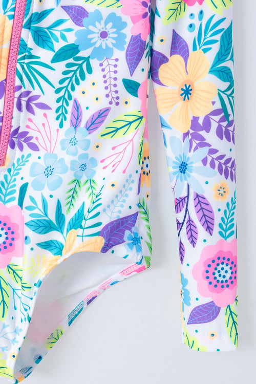 VESTIDO DE BAÑO MIC MANGA LARGA MULTICOLOR PARA NIÑA