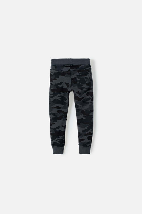 JOGGER LITTLEMIC ESTAMPADO GRIS PARA NIÑO DE 2T A 5 T