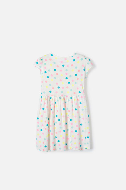 VESTIDO MIC MANGA CORTA MULTICOLOR PARA NIÑA