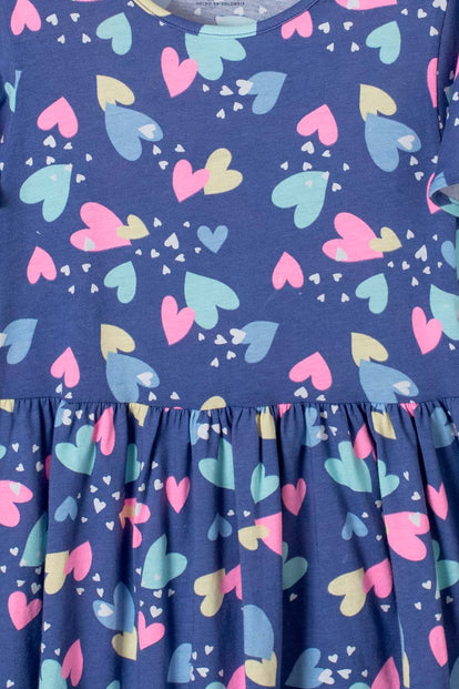 VESTIDO MIC MANGA SISA MORADO PARA NIÑA