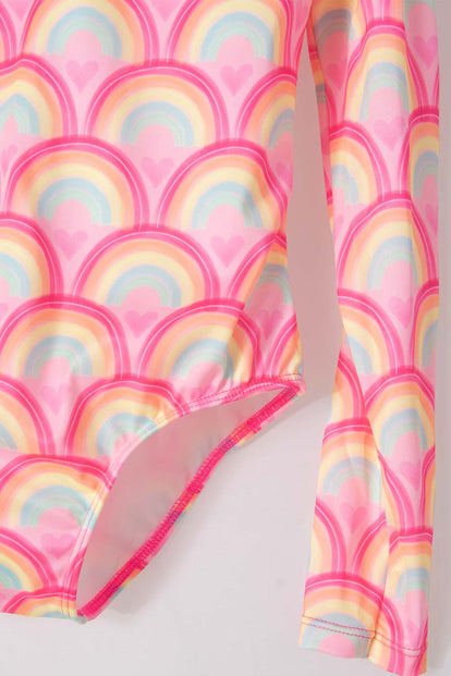 VESTIDO DE BAÑO MIC MANGA LARGA ROSADO PARA NIÑA