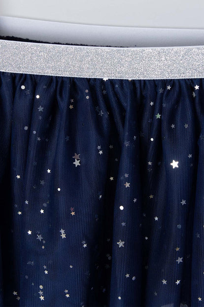 FALDA DE MIC CON TUTÚ AZUL PARA NIÑA