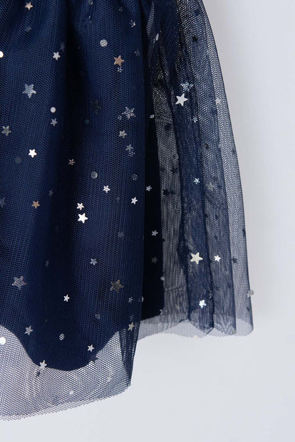 FALDA DE LITTLEMIC CON TULL AZUL PARA NIÑA 2T A 5T