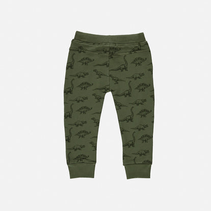 JOGGER DE LITTLEMIC CON CORDÓN VERDE MILITAR PARA NIÑO 2T A 5T