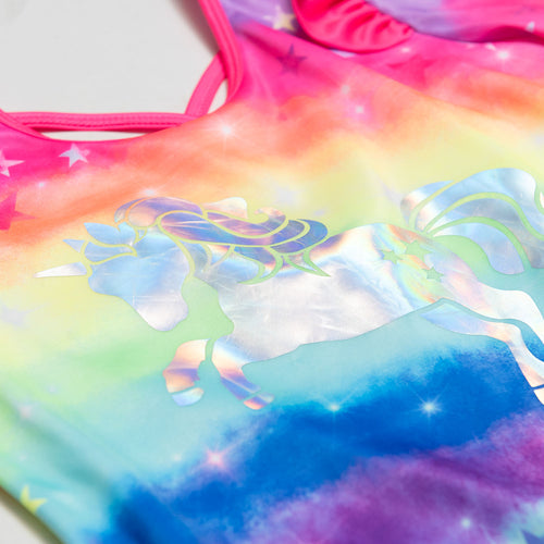 VESTIDO DE BAÑO MIC MANGA LARGA MULTICOLOR PARA NIÑA